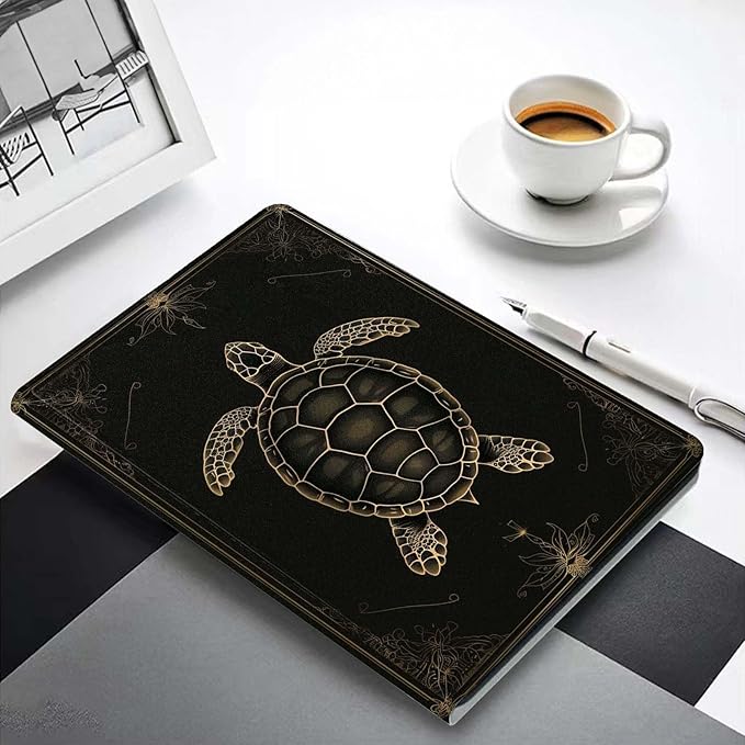 Case for iPad 9th/8th/7th Generation (2021/2020/2019) 10.2-inchSlim PU Leather Cover Adjustable Stand Auto Wake/SleepRetro Turtle