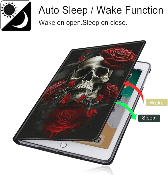Red Rose Skull