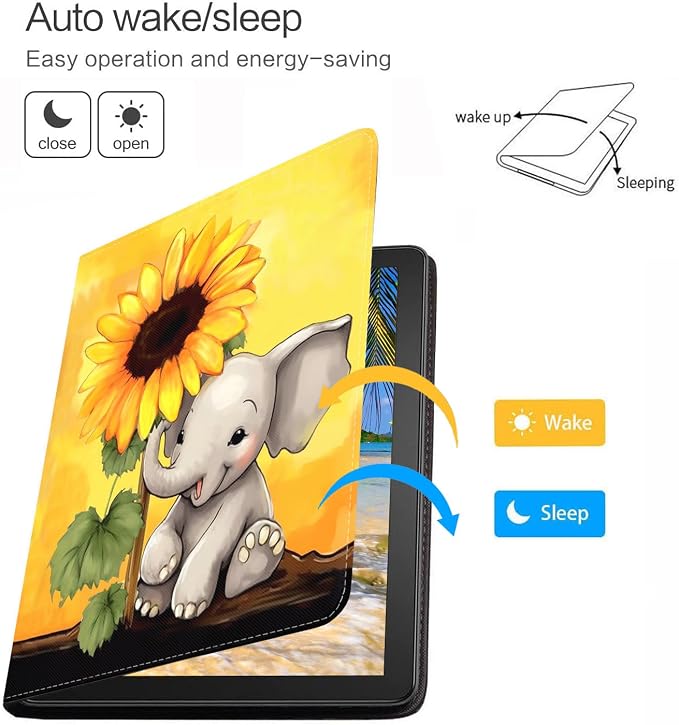 Elephant and Sunflower