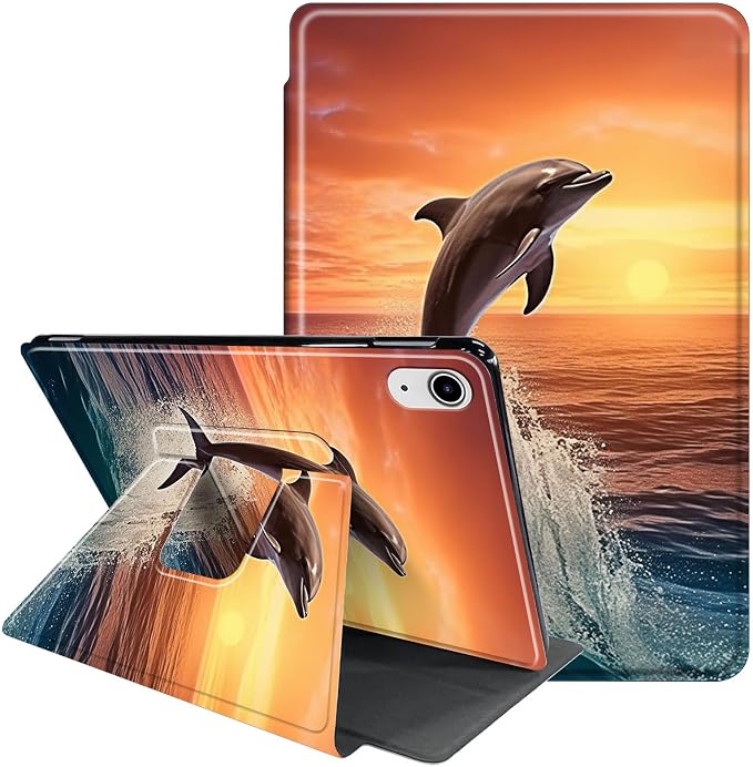 Dolphins Jumping at Dusk