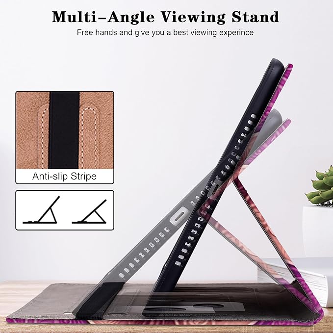 Case for Lenovo Idea Tab Pro 12.7 inch 2025 Tablet Multi-Angle Viewing Premium PU Leather Stand Case with Elastic Strap &amp Card Slots/Holder for Lenovo Idea Tab Pro 12.7 - Colorful Butterfly