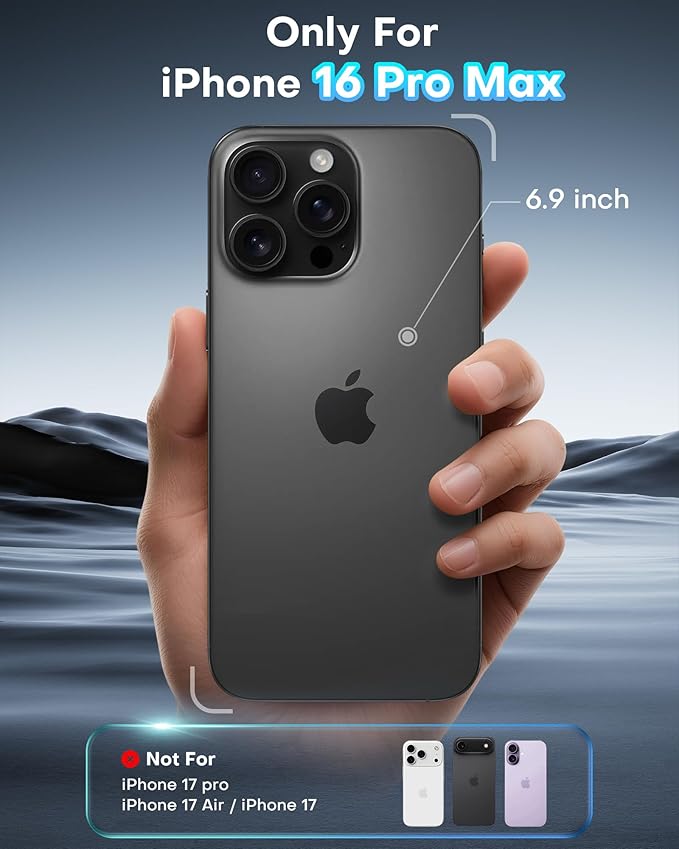 OMOTON 2 Pack Privacy Screen Protector for iPhone 16 Pro Max Purple &amp Pink Gradient Anti-Spy Tempered Glass Screen Protector with Auto-Dust Removal Tray Anti Blue &amp Eye Protection Case Frie