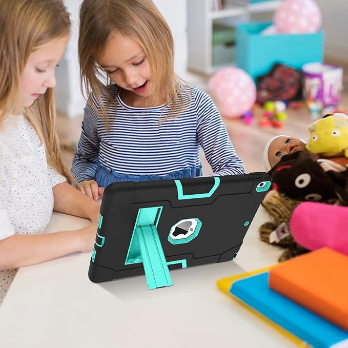 BENTOBEN for iPad Air 3rd Generation Case iPad Pro 10.5 2017 Case 3 Layers Heavy Duty Rugged Shockproof Kickstand Protective Tablet Cover for iPad Air 3 10.5 2019 /iPad Pro 10.5 2017 Black/Mint
