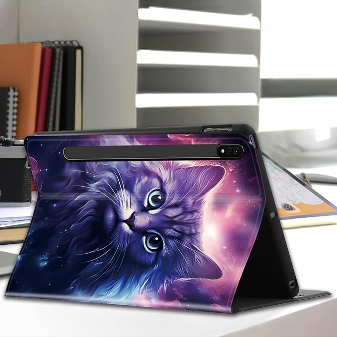 Purple Galaxy Cat