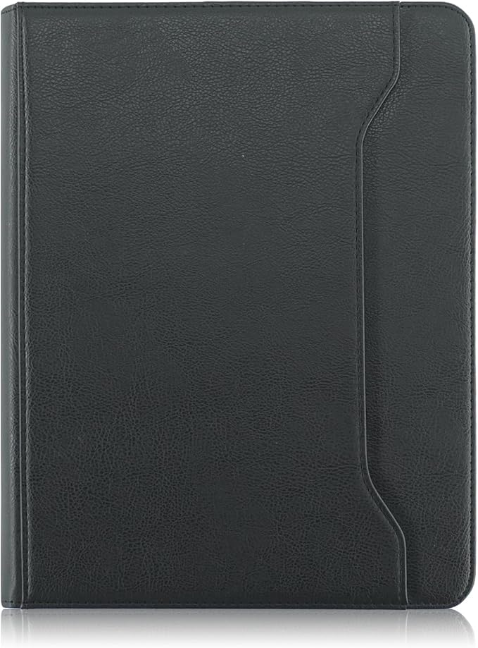 Compatible with Apple ipad Pro Case M5 M4 2025/24 iPad Air5 /Air4 2020/2022 10.9 Tablet PU Leather Business Cover for iPad Air 11-inch (M2) 360 Rotating Cases Auto Wake/SleepBlack