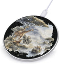 Africa Scene Giraffes Elephants Travel Phone Charger Magnetic Charging Pad Anti-Slip with USB Cable