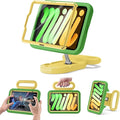 Kids Case for iPad mini 7 (A17 Pro) 2024 / iPad mini 6 2021 Adjustable Portrait/Landscape Stand Drop Proof Handle Kickstand Child Friendly with Screen Protector for iPad mini7th/6 8.3 inch(Green)