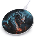 Dragon Wireless Charger Fast Wireless Charging Pad with USB Cable 10W Anti-Slip Magnetic Wireless Charger Portable Slim Charger Puck Travel Charging Station