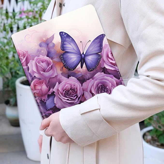 Butterflies and Purple Roses