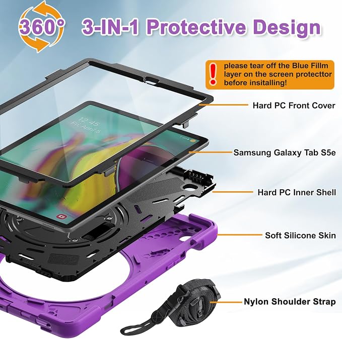 03 Purple (With Screen Protector)