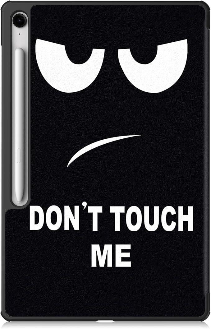 Case for Samsung Galaxy Tab S10 FE+/S10 FE Plus 13.1 Inch 2025 Model (SM-X620/SM-X626B) Tri-Fold Stand Smart PU Leather &amp Hard Back Shockproof Cover with Auto Wake/Sleep Don't Touch Me