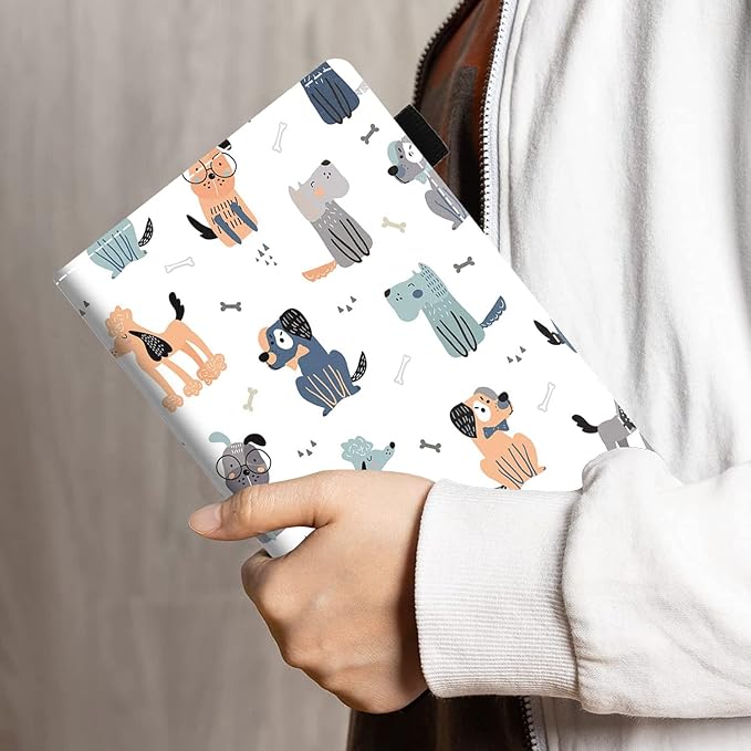Case for All-New Amazon Fire Max 11 Tablet (11 Inch 13th Generation 2023 Release) PU Leather Folio Cover with Card Slot &amp Auto Wake/Sleep Cute Cartoon Dog