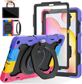 ROISKIN Case for Samsung Galaxy Tab S6 Lite 10.4’’ (2024-2020)Drop-Proof Protection Cover with 360° Rotate Stand &amp Handle &amp Screen Protector &amp Shoulder Strap &amp Kids Friendly