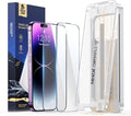 MAGIC JOHN 2 Pack for iPhone 14 Pro Max Screen Protector with Shatterproof Tempered Film Auto Dust-Elimination Bubble Free &amp HD Clear Easy Installation for iPhone 14 Pro Max/6.7 Inch