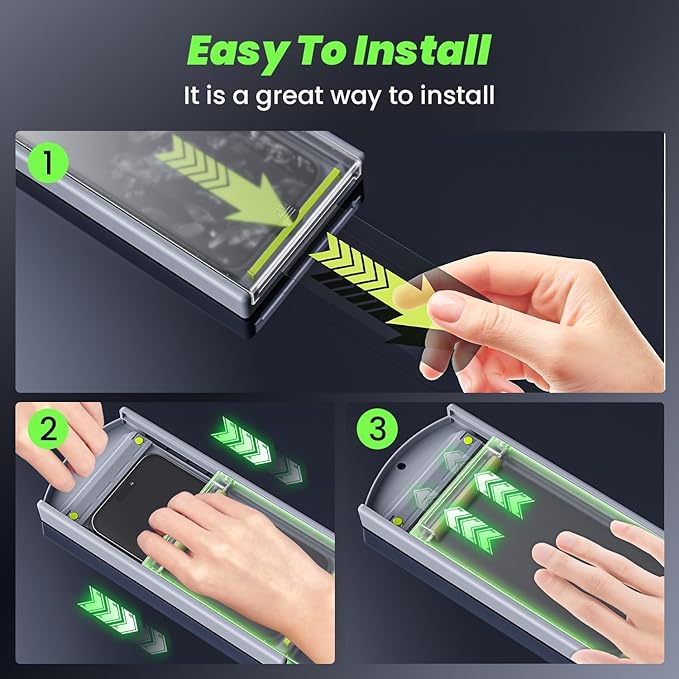 WSKEN for iPhone 15 Pro Max Privacy Screen Protector [24°Anti Spy][Zero Bubble][Auto Dust-Remove] Anti Glare Full Coverage Tempered Glass Diamonds Hard HD Anti Peep Film - 2 Pack