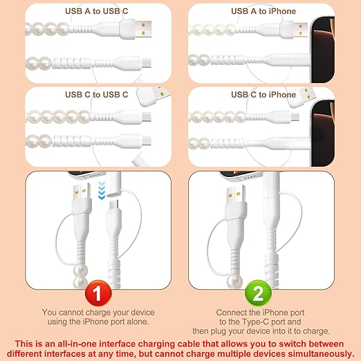 White Round Beaded