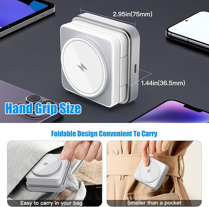 【2025 Upgrade】 3 in 1 Wireless Charging Station for iPhone 16/15/14 Series 3 in 1 Charger for Apple iWatch Wireless Charging Station for AirPods 4 3 Pro Charging Dock 1.5M USB White
