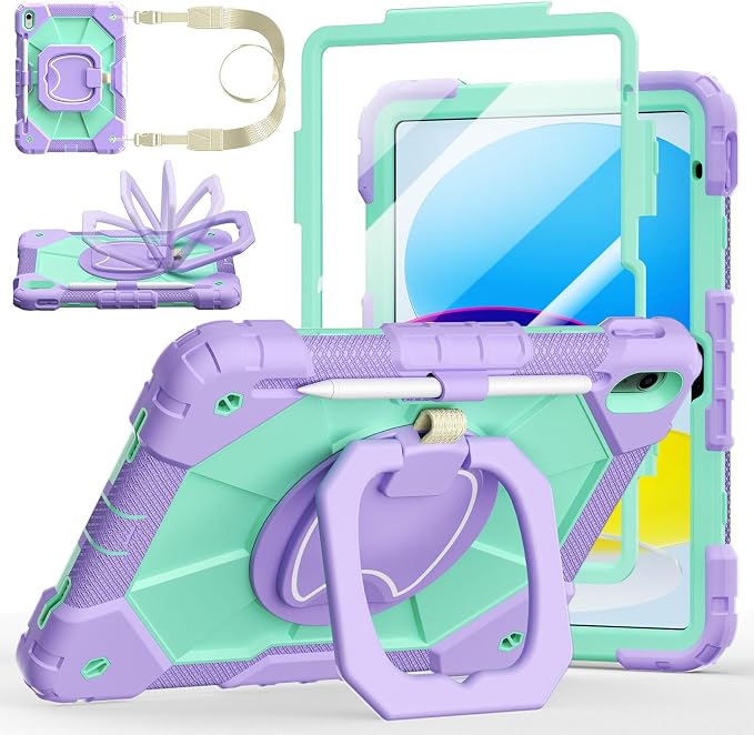 Purple Mint Green