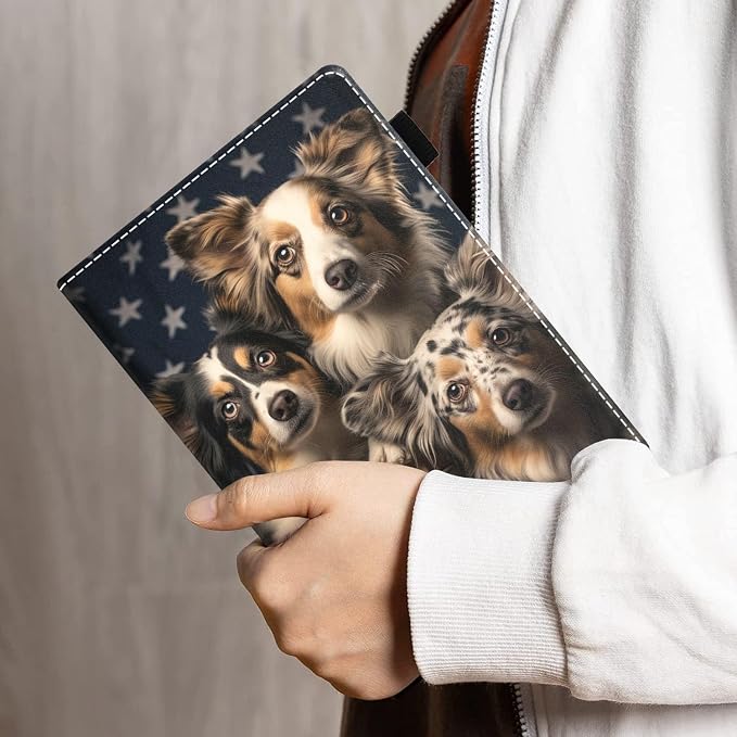 Cute Dogs On The Bookshelf