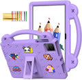 Dteck Tablet Case for T-Mobile Revvl Tab 5G 2023 Cute Cartoon Panda Shockproof Rugged Lightweight Convertible Stand Handles Kids Friendly Case for T-Mobile REVVL Tab 5G 2023 10.36 TabletLightpurple
