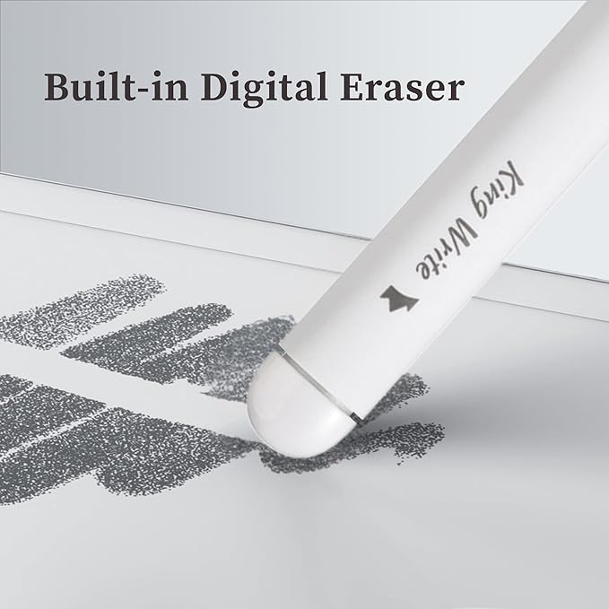 MR05 EMR Stylus for Kindle Scribe/Remarkable 2 with Digital Eraser 4096 Pressure Sensitivity Palm Rejection Digital Pen for EMR Devices/Tablet with 10 Tips-White