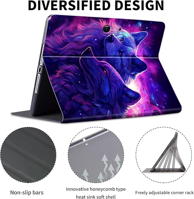 Purple Glitter Wolf