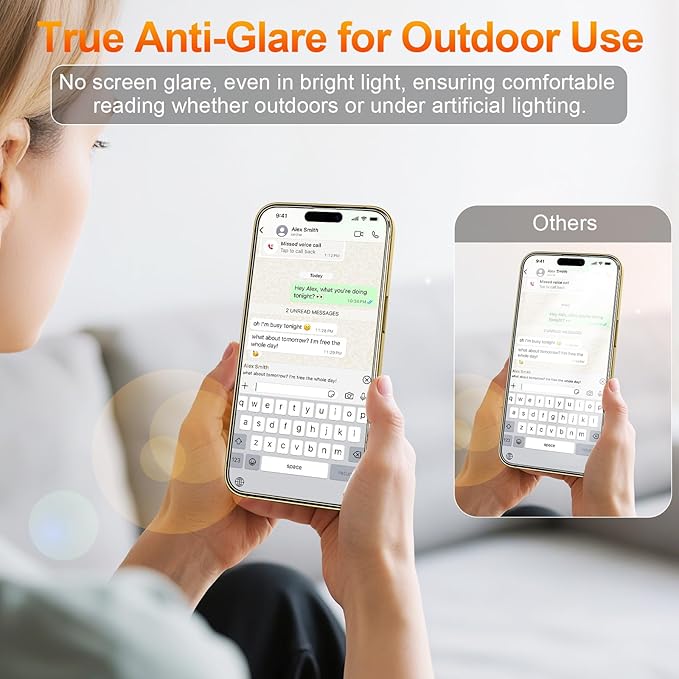 2 Pack matte privacy Screen Protector for iPhone 14 pro max