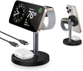 3 in 1 Wireless Charging Station for Multiple Devices 15W Fast Magnetic Wireless Charger Stand with Adjustable Angle Compatible with iPhone12-16 Series Apple Watch AirPods - Gifts for Men &ampWom