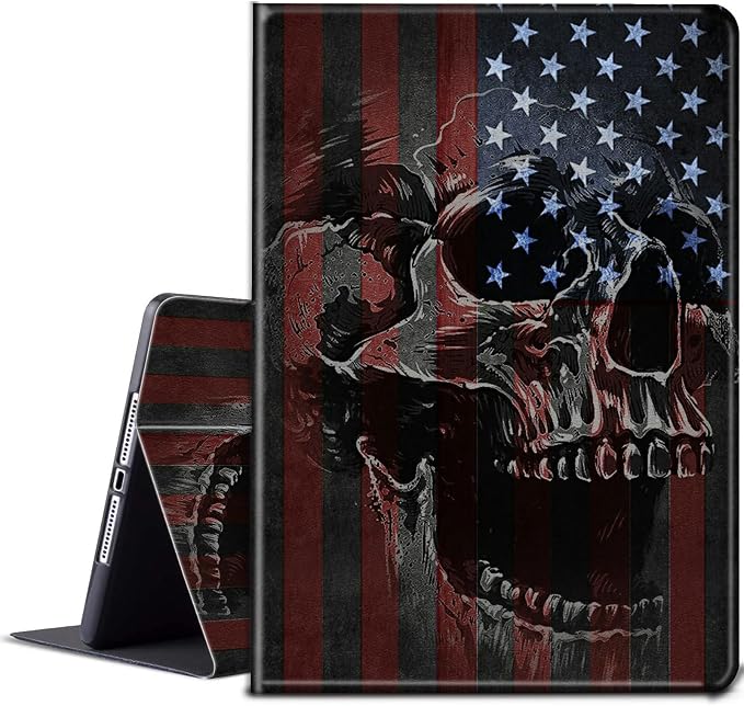 American Flag and Skull