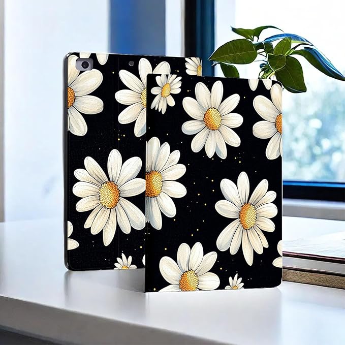 for Samsung Galaxy Tab A11/Tab A9 8.7 Inch 2025/2023 Model X133/X135/X110/X115 Tablet CaseAuto Wake/SleepAdjustable Stand Protective Cover - Daisy