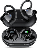 Ear Buds Wireless Bluetooth Earbuds Bluetooth 5.4 Headphones 68hrs Playtime Sport Earphones with LED Display ENC Noise Cancelling Mic IPX7 Waterproof Earbuds with Hook for Sports/Workout/Running