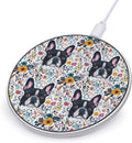 Cute Bulldog Dog Wireless Charger Anti-Slip Wireless Charging Pad Slim Charger Mat for Men Women