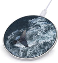 Whales Tail On Sea Phone Charger Magnetic Charging Pad Anti-Slip with USB Cable
