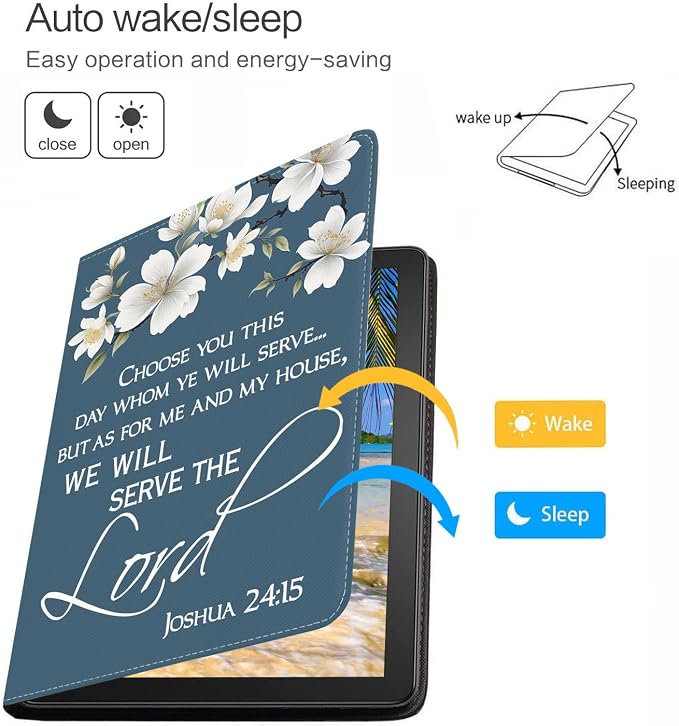 Floral Quote Bible Verse Joshua 24:15