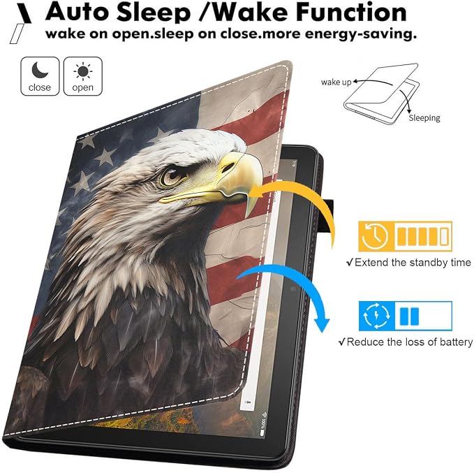Patriotic American Flag Bald Eagle