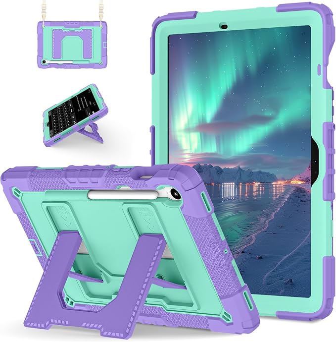 Purple + Mint Green