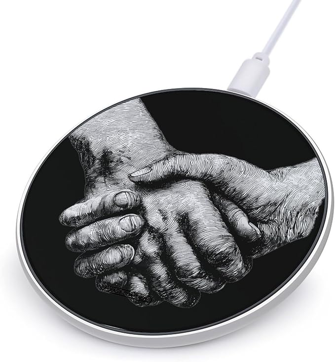 Hands in Hands Phone Charger Magnetic Charging Pad Anti-Slip with USB Cable