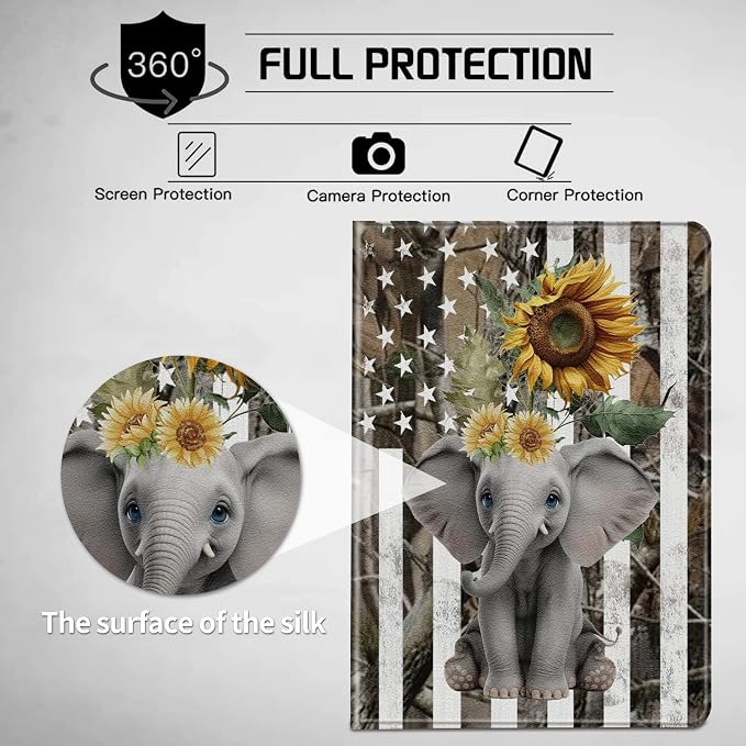 American Flag Elephant Sunflower