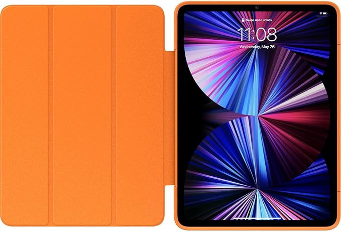 OtterBox - Symmetry 360 Elite Case for 11 iPad Pro 1st/2nd/3rd/4th/5th/6th Gen - Scratch-Resistant Tablet Case with Adjustable Folio and Apple Pencil Holder (Vitamin C)