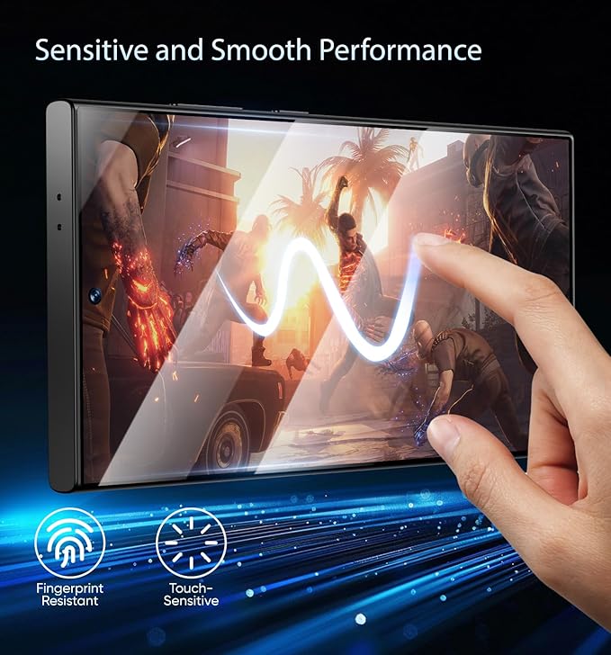 MAGIC JOHN 3rd Gen Upgraded for Samsung Galaxy S24Ultra Screen Protector 6.8 InchHD ClearShatterproof Tempered FilmAuto Dust-EliminationBubble FreeEasy Installation2 Pack
