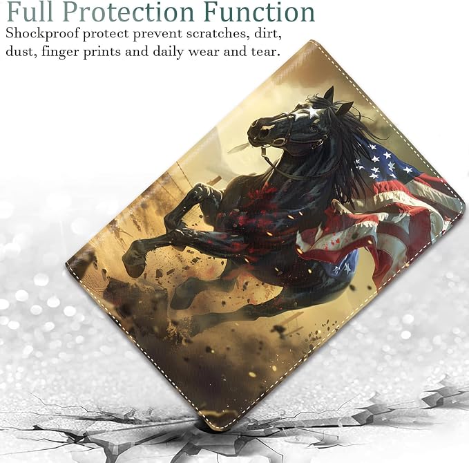Horse American Flag