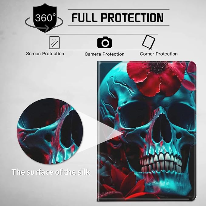 Red Flower Skull