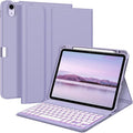 Fintie Backlit Keyboard Case for iPad Air 11-inch M4/M3/M2 (2026/2025/2024) iPad Air 5th/4th Gen 10.9 Inch - Soft TPU Cover with 7 Color Backlight Detachable Bluetooth Keyboard Lilac Purple
