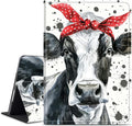 for Amazon Kindle Fire Max 11 Kickstand Case (13th Generation 2023 Release) PU Leather Multiple Viewing Angles Stand Smart Cover with Auto Wake/Sleep for Fire Max 11 2023 Cute Cow