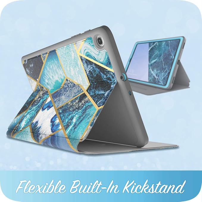 i-Blason Case Designed for Galaxy Tab A 10.1 (SM-T510/T515) 2019 [Cosmo] Full-Body Protection with Built-in Screen Protector Case for Samsung Galaxy Tab A 10.1 2019 Release (Blue)