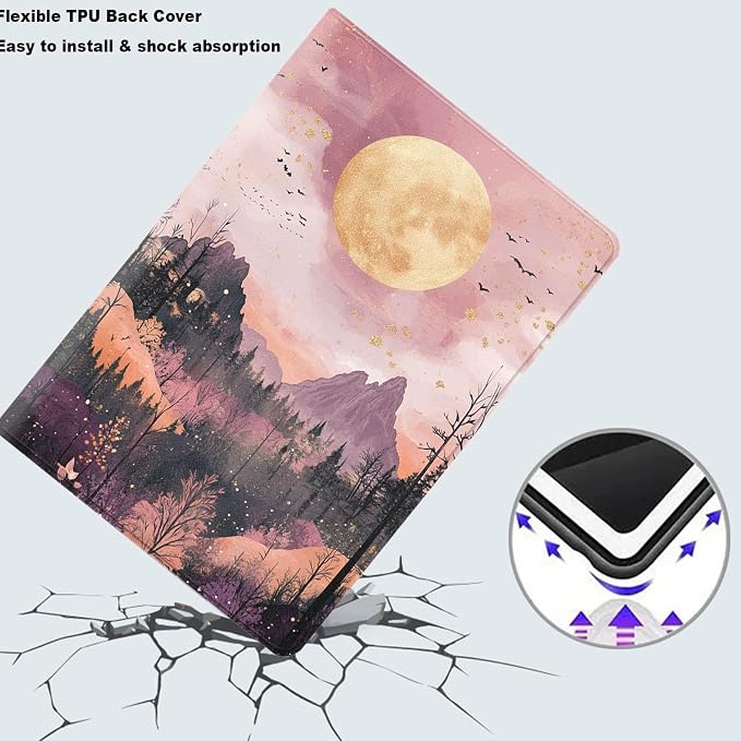 Nature Painting Mountain Sunset