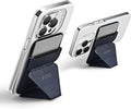 MOFT MagSafe Wallet for iPhone 15/14/13/12 Series Strong Magnetic Phone Card Holder Fit 2 Cards &amp 3 Viewing Angles &amp Stain-Resistant Vegan Leather Phone Stand Oxford Blue