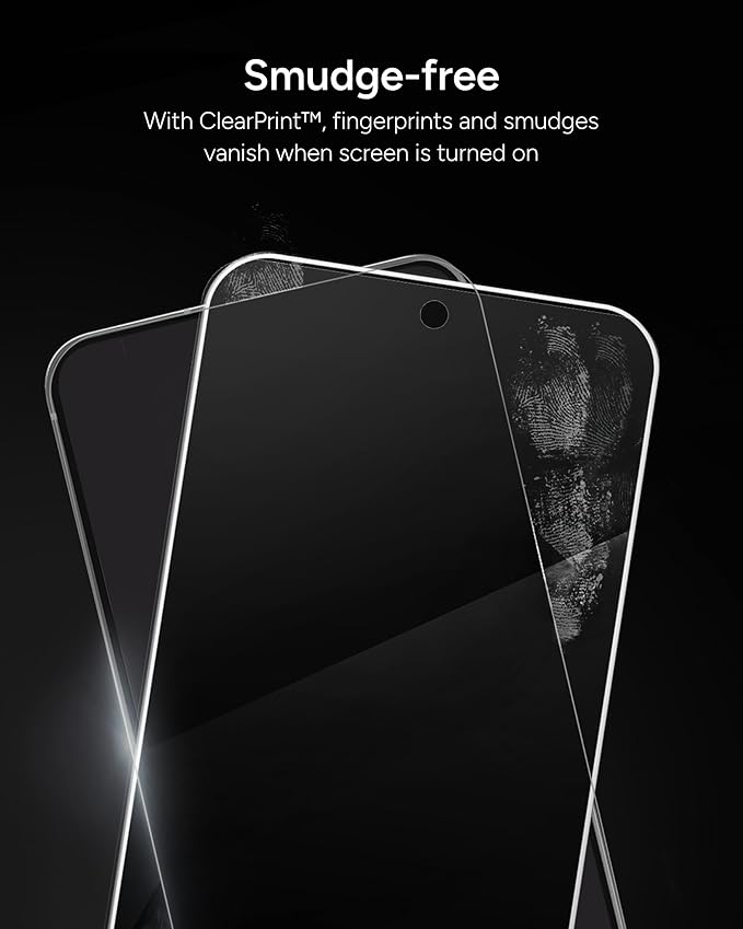 ZAGG Glass Elite Samsung Galaxy S25/ S24 Screen Protector – Ultra-Strong Tempered Glass Scratch-Resistant EZ Apply Installation InvisibleShield Made with Recycled Materials
