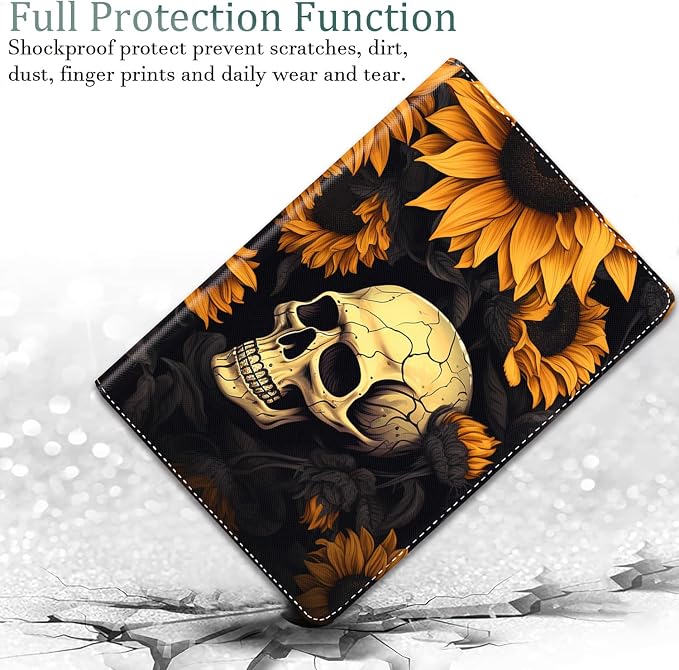 Sunflower and Skulls Pattern