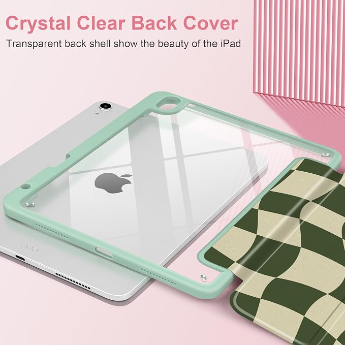 Green Wavy Checker